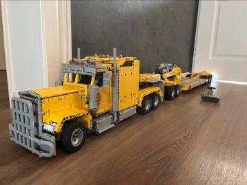 Lego technic moc rc zwaar transport kenworth truck/dieplader beschikbaar voor biedingen