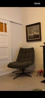 Stoel bouclé groen, Huis en Inrichting, Stoelen, Ophalen, Overige kleuren, Zo goed als nieuw, Eén