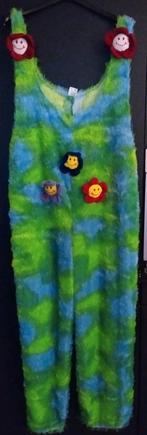 Carnavals pak bloemen brengen geluk mt 40, Maat 38/40 (M), Carnaval, Ophalen of Verzenden, Zo goed als nieuw