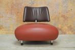 Als NIEUW! rode leren Leolux Pallone design fauteuils!, Leolux, Ophalen of Verzenden, Kreas, Kreas