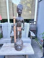 Oud houten beeld uit Congo 105 cm, Afrika, Antiek en Kunst, Ophalen