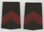 Set rangen epauletten Soldaat 2e kl (B1), taps toelopend, Ophalen of Verzenden, Landmacht, Nederland, Embleem of Badge