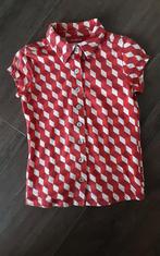 Br@nd Brand for girls blouse rood wit, maat 110-116, meisje, Meisje, Ophalen of Verzenden, Zo goed als nieuw, Overhemd of Blouse