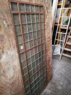 Drie sets dubbele deuren glas in koper 209hx 152/161,5/157br, Antiek en Kunst, Ophalen