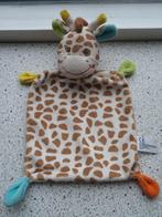 Knuffeldoek giraffe giraf merk Nicotoy blauw en groen oor, Ophalen of Verzenden, Zo goed als nieuw, Koe