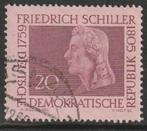 DDR 1959 734 F Schiller, Gest, Postzegels en Munten, Postzegels | Europa | Duitsland, Ophalen of Verzenden, DDR, Gestempeld