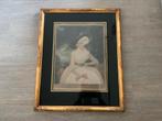Mezzotint Emma Assheton-Smith, naar Joshua Reynolds., Antiek en Kunst, Ophalen