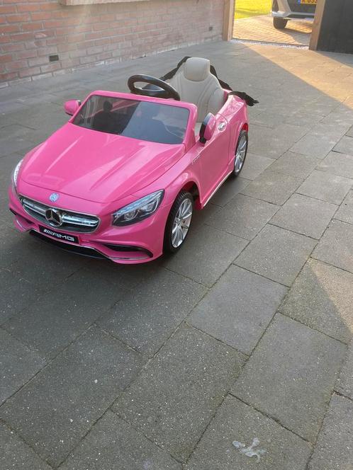 Elektrische auto 1-4 jaar mercedes roze, Kinderen en Baby's, Speelgoed | Buiten | Voertuigen en Loopfietsen, Gebruikt, Overige typen