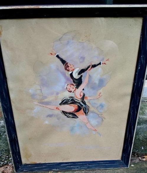 Luis alfonso Noblom"" Ballet gouaches "", Antiek en Kunst, Kunst | Schilderijen | Klassiek, Verzenden