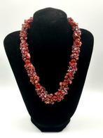 Carneool met Bamboe Koraal ketting, Ophalen of Verzenden, Mineraal