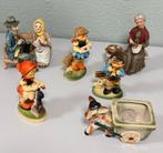6x antieke boerderij en hummel beeldjes antiek beeld lot, Verzamelen, Ophalen of Verzenden, Zo goed als nieuw, Mens