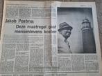 Artikel vuurtorenwachter Texel (1974), Ophalen of Verzenden, 1960 tot 1980, Knipsel(s)