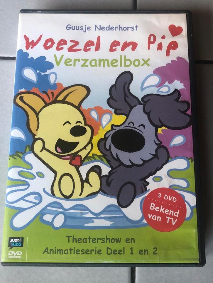 Woezel en Pip verzamelbox DVD, Cd's en Dvd's, Dvd's | Kinderen en Jeugd, Zo goed als nieuw, Tv fictie, Avontuur, Boxset, Alle leeftijden