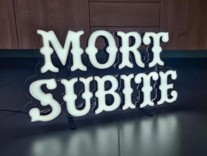 Mort Subite LED Lichtreclame, Verzamelen, Biermerken, Zo goed als nieuw, Overige typen, Overige merken, Ophalen of Verzenden