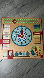 Goula houten kalenderklok, Ophalen, Zo goed als nieuw