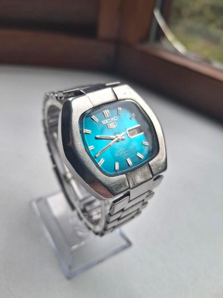 Vintage Seiko 5 automatisch, Sieraden, Tassen en Uiterlijk, Sporthorloges, Zo goed als nieuw, Verzenden