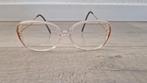 Vintage retro bril montuur frame rood goud dames, Overige merken, Ophalen of Verzenden, Zo goed als nieuw, Rood