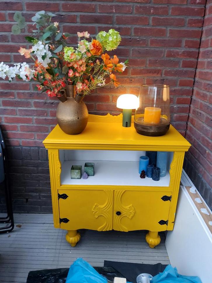 Fleurige buffet kast(je), Huis en Inrichting, Kasten | Buffetkasten, Minder dan 100 cm, 50 tot 100 cm, 25 tot 50 cm, Ophalen