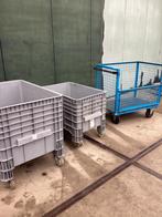 Eurocraft en overtoom transportbakken/gaascontainer., Ophalen, Gebruikt, Eurokraft, 100 liter of meer