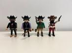 Western nr 90 4x Poppetje Cowboy Sheriff 4398 5246 5245 5248, Ophalen of Verzenden, Gebruikt, Los playmobil