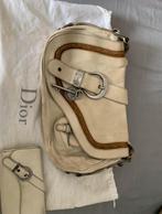 Dior Gaucho zadeltas met portemonnee, Ophalen, Zo goed als nieuw, Wit, Schoudertasje