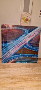 Glasplaten/Schilderijen/Foto's 80x80cm - Set van 3, Ophalen, Zo goed als nieuw, 75 tot 100 cm, Foto of Poster