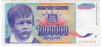 Joegoslavie1 miljoen Dinara 1993 vf moeilijkste waarde serie, Verzenden, Overige landen