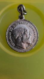 Edward VII Kroningsmunt 1902, Postzegels en Munten, Ophalen of Verzenden, Overige landen, Losse munt, Zilver