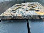 Huisnummer 72 op marmeren plaat, Huis en Inrichting, Woonaccessoires | Onderzetters, Ophalen, Gebruikt, Overig
