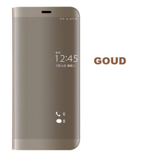 Clear View Stand Cover Set voor Huawei Mate 10 Lite _ Goud, Telecommunicatie, Mobiele telefoons | Hoesjes en Frontjes | Overige merken