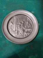 tinnen wandbord met kamer voorstelling, Antiek en Kunst, Ophalen of Verzenden