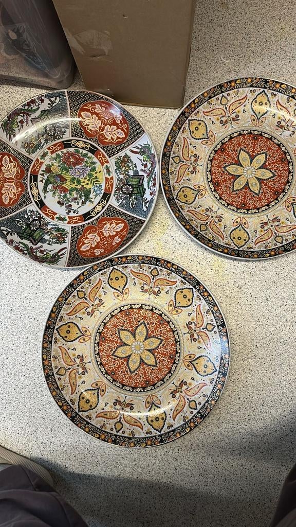 Grote schalen marokkaans, Ophalen, Zo goed als nieuw, Rond, Schaal