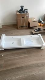 Nieuwe Wastafel 120 cm breed met barstje, Huis en Inrichting, Badkamer | Badkamermeubels, Ophalen, 100 tot 150 cm, Zo goed als nieuw