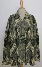 Mooie groen/beige batik print blouse uit Indonesia! XL, Kleding | Dames, Verzenden, Zo goed als nieuw, Maat 46/48 (XL) of groter