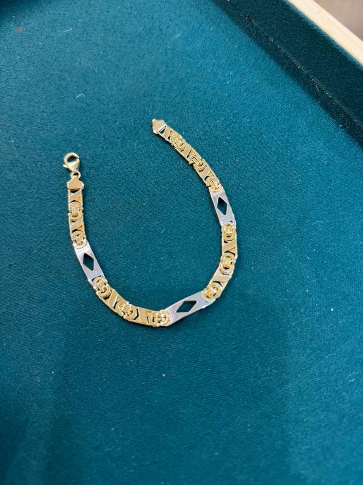 14KT Goud - 13.1 Gram - Armband - VALENTINO, Sieraden, Tassen en Uiterlijk, Armbanden, Nieuw, Goud, Ophalen