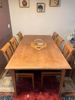 Mooie houten eettafel met 6 stoelen, Huis en Inrichting, Tafels | Eettafels, Ophalen