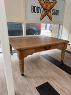 Houten Tafel met Lade, Gebruikt, 100 tot 150 cm, Minder dan 50 cm, Eikenhout