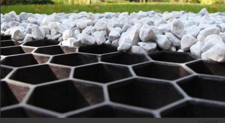 Grind plastics eurogravel grindplaten, Tuin en Terras, Grind, Keien en Split, Zo goed als nieuw, Split, Ophalen of Verzenden