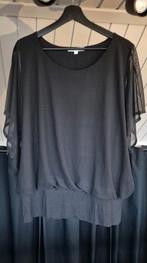 Miss E Top zwart - XL korte mouwen, Zwart, Maat 46/48 (XL) of groter, Ophalen of Verzenden, Zo goed als nieuw