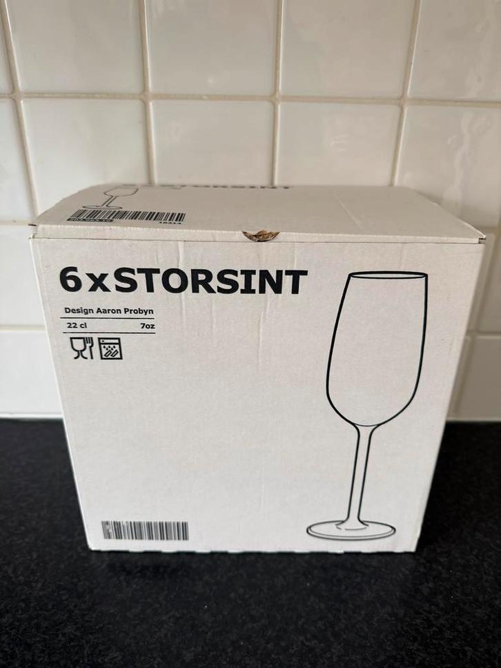 6x IKEA STORSINT Champagneglazen - Nieuw in doos, Huis en Inrichting, Keuken | Servies, Nieuw, Glas of Glazen, Effen, Glas, Ophalen of Verzenden