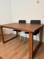 table MÖRBYLÅNGA, IKEA, oak veneer brown stained, 140x85 cm, Huis en Inrichting, Ophalen, 50 tot 100 cm, Zo goed als nieuw, Vier personen