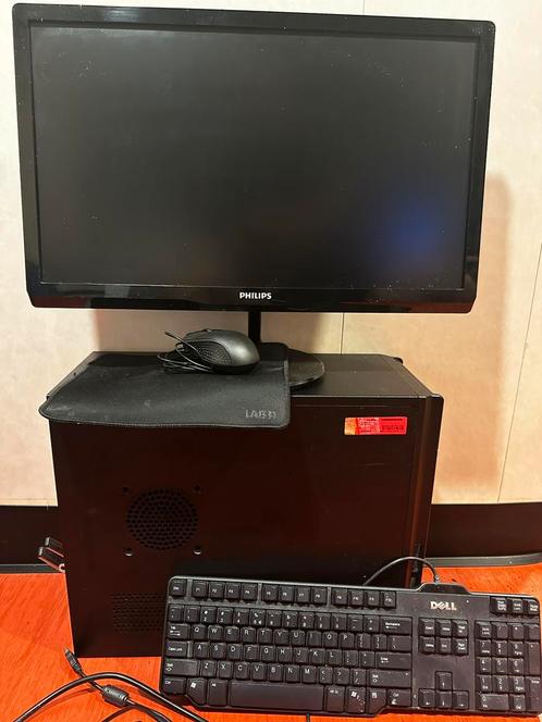 Desktop PC met monitor i5 10400 - 16GB RAM - GTX 750 ti, Computers en Software, Desktop Pc's, Zo goed als nieuw, 4 Ghz of meer