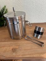 RVS IJsblokjes Emmer met Tang, Ophalen of Verzenden, Zo goed als nieuw