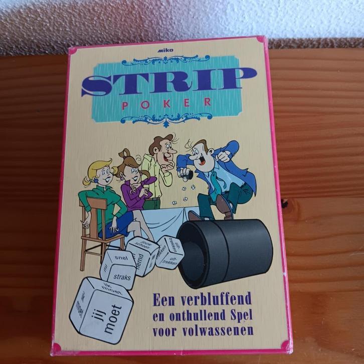 Strip poker, dobbelspel, Hobby en Vrije tijd, Gezelschapsspellen | Bordspellen, Nieuw, Een of twee spelers, Drie of vier spelers
