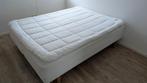 Boxspring Ikea Sultan Skien + Ikea Sultan Tolg topper + div., Ophalen, Strak, Gebruikt, Tweepersoons