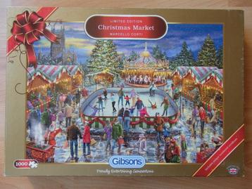 Gibsons puzzel"Christmas Market"1000 stukjes Limited edition beschikbaar voor biedingen