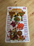 Vintage / Retro  -Jaardoek kalender handdoek - 1973, Ophalen of Verzenden, Jaarkalender, Zo goed als nieuw