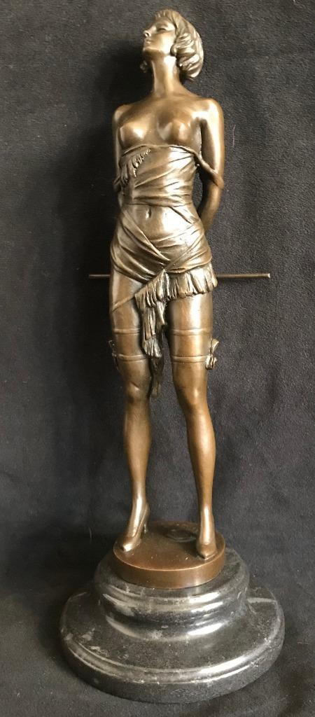 Bronzen dominante dame, Bruno Zach/stempel zuiver brons, Antiek en Kunst, Kunst | Beelden en Houtsnijwerken, Ophalen of Verzenden