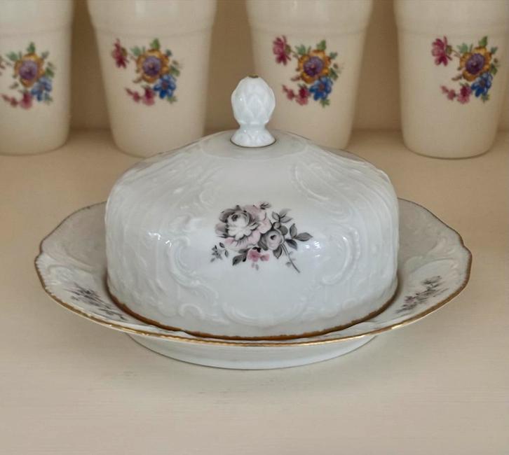 Rosenthal Sanssouci botervloot Grey Rose, Antiek en Kunst, Antiek | Servies los, Ophalen of Verzenden