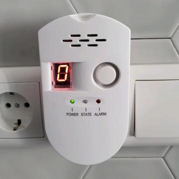 Gasmelder | Nedis (Netstroom, 85 dB) wit. beschikbaar voor biedingen